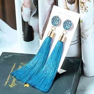 Silk Tassel Earrings Two Colors
